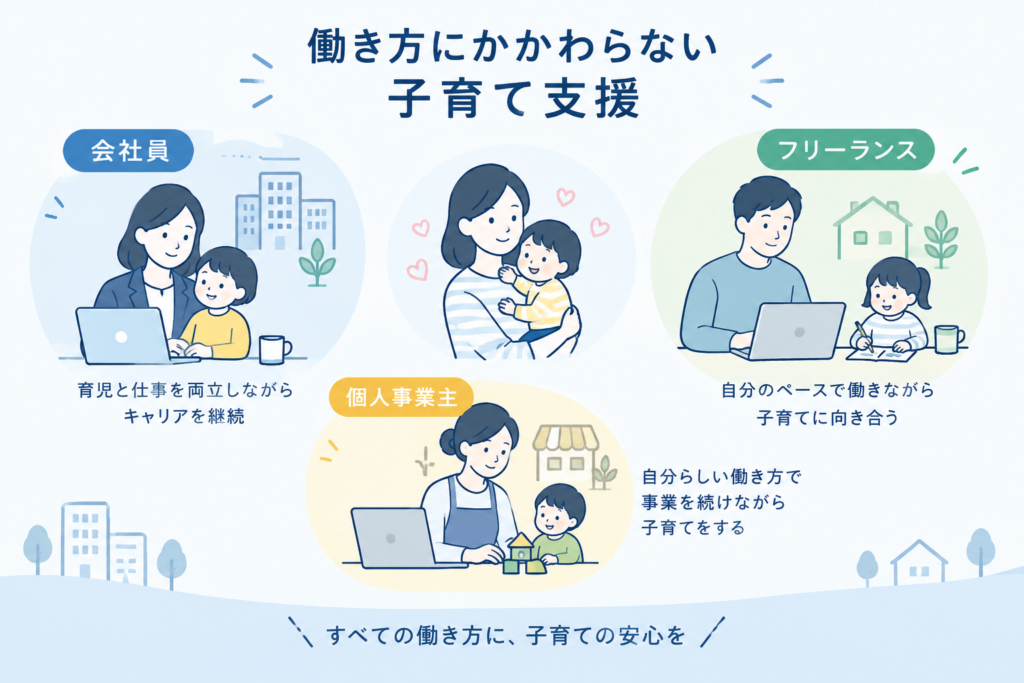 【国年免除】働き方に寄り添う子育て支援